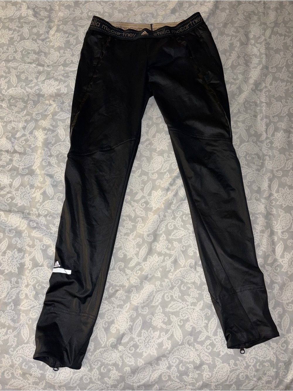 Stella McCartney x Adidas Black Athletic Track Pants